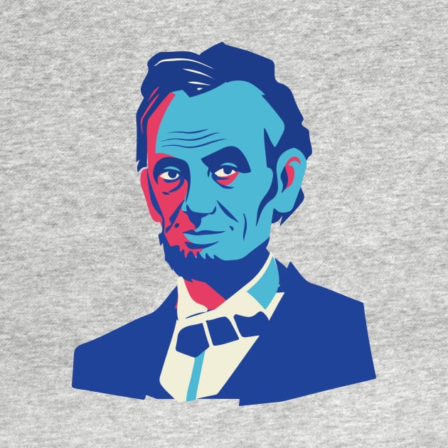 President Abraham Lincoln Pop Art Portrait by SLAG_Creative